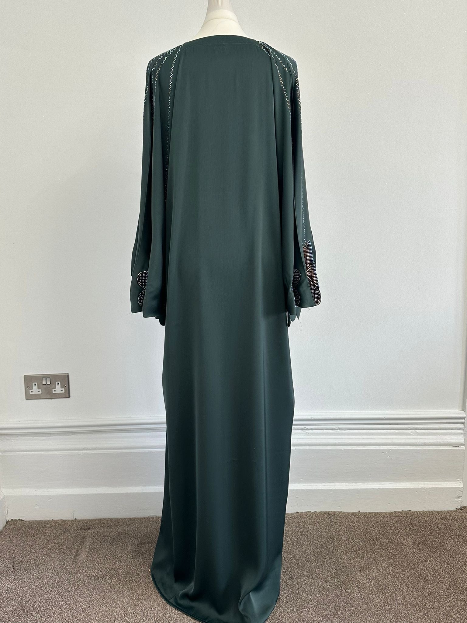 Green Butterfly Abaya