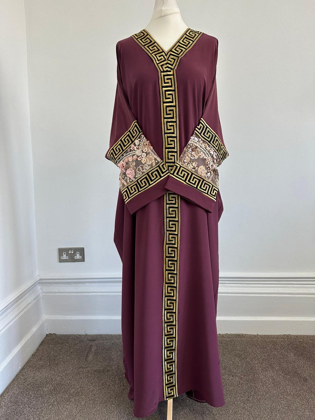 Fuchsia Purple Abaya