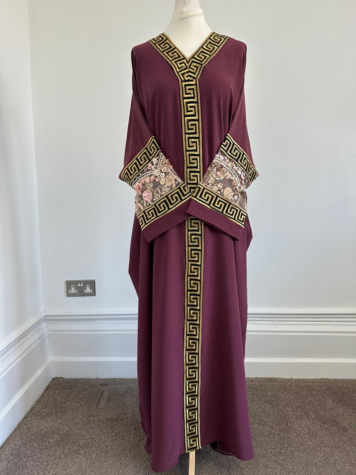 Fuchsia Purple Abaya