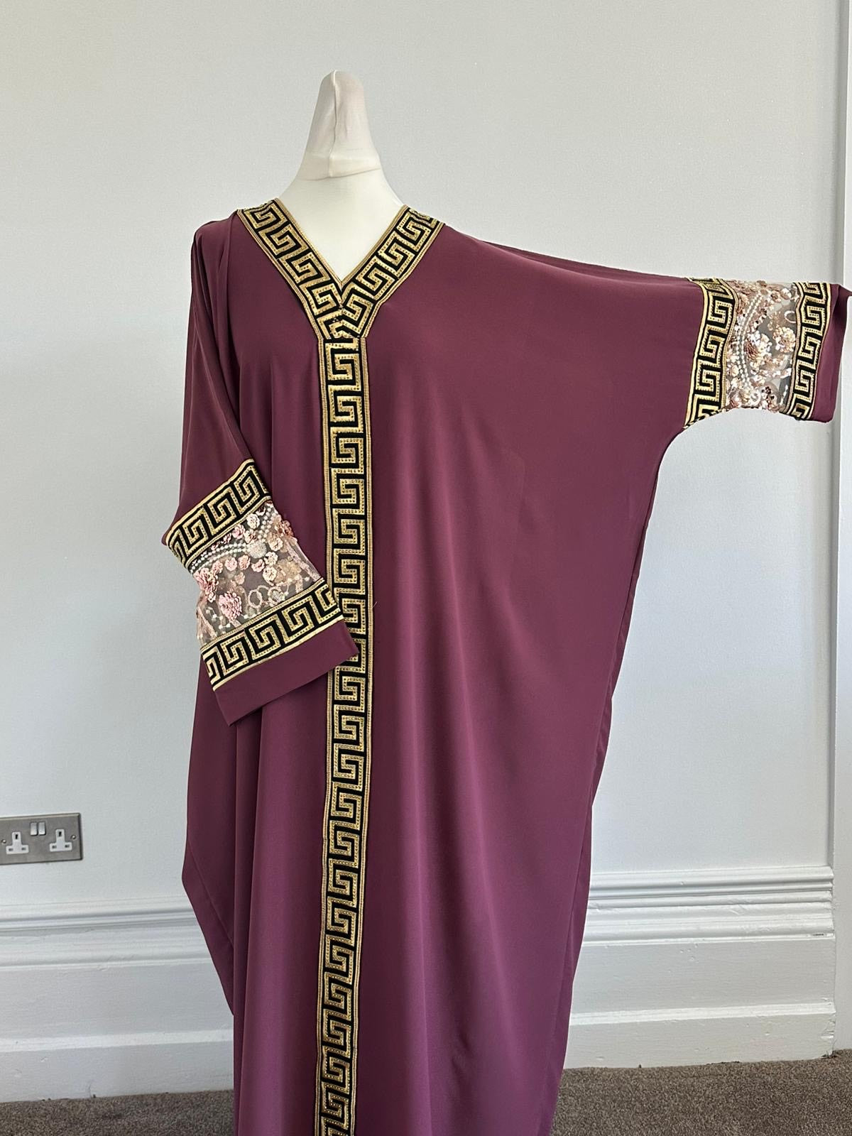 Fuchsia Purple Abaya